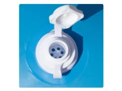 Pool Abdeckung|Evolution Abdeckplane mit 10 Luftkissen SET Rund 450/460cm Blau Übermaß Winter Pool