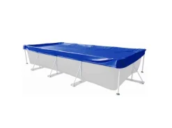 Evolution Abdeckplane Rechteck 700x350cm Blau mit Übermaß Sommer Winter Pool Schwimmbad* New