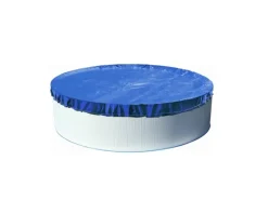 Evolution Abdeckplane Rund 400/420cm Blau mit Übermaß Sommer Winter Pool Schwimmbad* Best