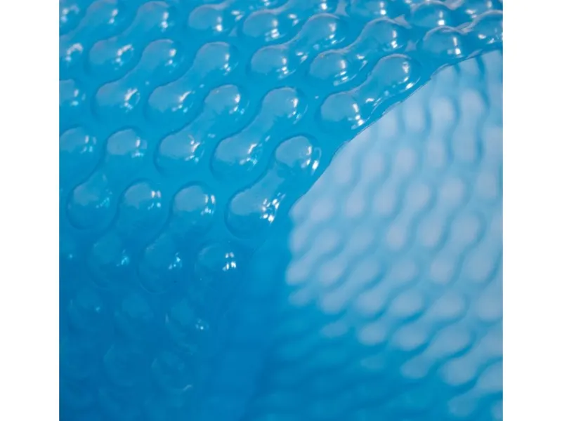 Pool Abdeckung|Evolution Solarplane Light Blue 400 µm GeoBubble Rechteck 850x350cm Erwärmung Folie