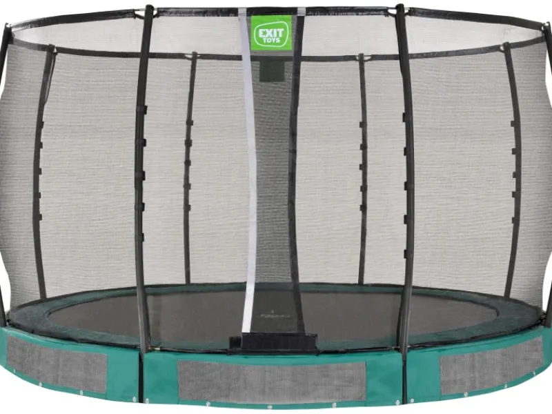 Exit Toys Trampoline|EXIT Allure Premium Bodentrampolin Ø 366 cm Grün