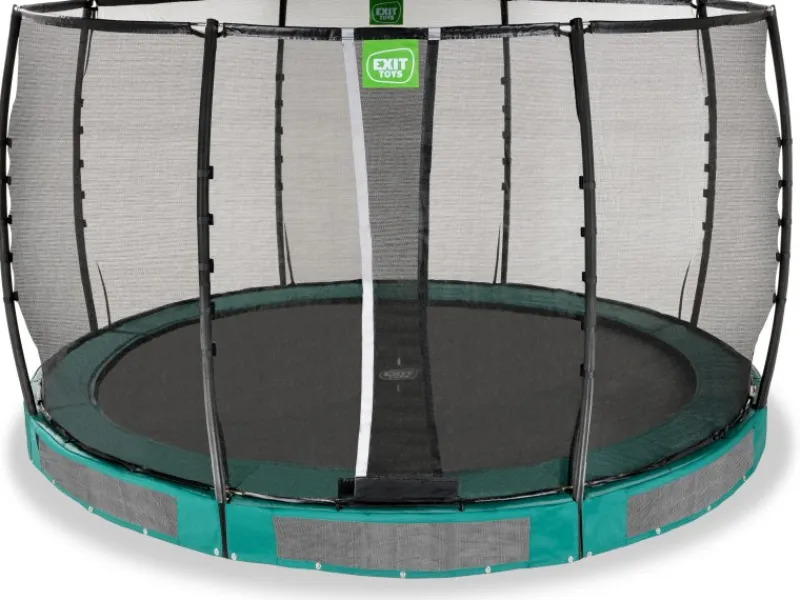 Exit Toys Trampoline|EXIT Allure Premium Bodentrampolin Ø 366 cm Grün