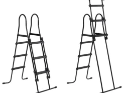 Exit Toys Pool Abdeckung|Aufstellpools|Exit Black Leather Pool Schwarz 540x250x100 cm Sandfilterp., Abdeckung, Wärmep.