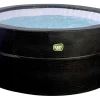 Exit Toys Outdoor Whirlpools|EXIT Leather Premium Whirlpool Schwarz für 4 Personen