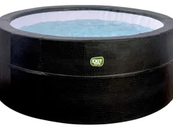 Exit Toys Outdoor Whirlpools|EXIT Leather Premium Whirlpool Schwarz für 4 Personen