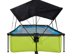 EXIT Lime Pool  Grün 220 x 150 x 65 cm m. Filterpumpe u. Sonnensegel*Exit Toys New