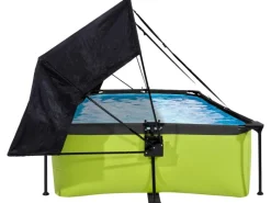 EXIT Lime Pool  Grün 220 x 150 x 65 cm m. Filterpumpe u. Sonnensegel*Exit Toys New