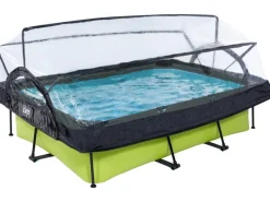 EXIT Lime Pool Grün 220 x 150 x 65 cm m. Filterpumpe u. Abdeckung*Exit Toys Hot