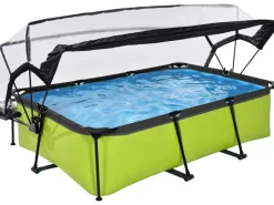 EXIT Lime Pool Grün 220 x 150 x 65 cm m. Filterpumpe u. Abdeckung*Exit Toys Hot