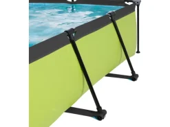 EXIT Lime Pool Grün 220 x 150 x 65 cm m. Filterpumpe u. Abdeckung*Exit Toys Hot