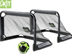 Exit Toys Outdoor-Spielzeug|EXIT Pico stählernes Fußballtor 90x60cm (Set von 2) - schwarz