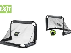 Exit Toys Outdoor-Spielzeug|EXIT Pico stählernes Fußballtor 90x60cm (Set von 2) - schwarz