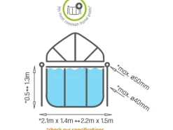 EXIT Pool Sonnensegel 220 x 150 cm*Exit Toys Sale