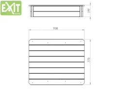 Exit Toys Gartenspielgeräte|Exit Sandkasten Aksent 94 cm x 77 cm