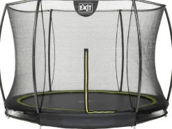 Exit Toys Trampoline|EXIT Silhouette Bodentrampolin D244cm mit Sicherheitsnetz - schwarz