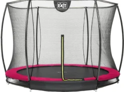 EXIT Silhouette Bodentrampolin D244cm mit Sicherheitsnetz - rosa*Exit Toys New