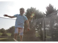 EXIT Silhouette Bodentrampolin D366cm mit Sicherheitsnetz - grün*Exit Toys Sale