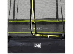 Exit Toys Trampoline|EXIT Silhouette Bodentrampolin 153 cm x 214 cm mit Sicherheitsnetz Schwarz