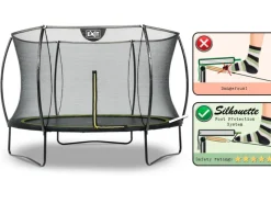 EXIT Silhouette Trampolin D305cm - schwarz*Exit Toys Clearance