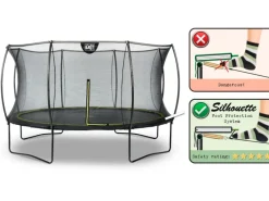 EXIT Silhouette Trampolin D366cm - schwarz*Exit Toys Outlet