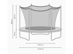 Exit Toys Outdoor-Spielzeug|Trampoline|EXIT Silhouette Trampolin D244cm -