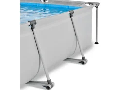 Exit Toys Aufstellpools|Pool Abdeckung|EXIT Soft Grey Pool Grau 300 x 200 x 65 cm m. Filterpumpe u. Abdeckung