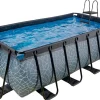 EXIT Stone Pool Grau 400 x 200 x 122 cm m. Filterpumpe*Exit Toys Sale