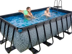 EXIT Stone Pool Grau 400 x 200 x 122 cm m. Filterpumpe*Exit Toys Sale