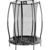 Exit Toys Trampoline|Gartenspielgeräte|EXIT Tiggy junior Trampolin Schwarz-Grau Ø140cm m. Sicherheitsnetz