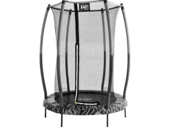 Exit Toys Trampoline|Gartenspielgeräte|EXIT Tiggy junior Trampolin Schwarz-Grau Ø140cm m. Sicherheitsnetz