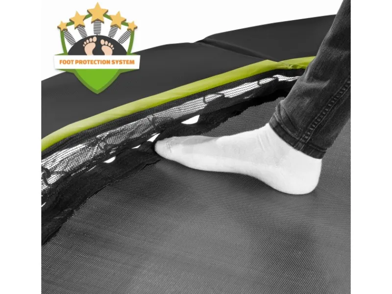 Exit Toys Outdoor-Spielzeug|Trampoline|Bodentrampolin Silhouette Sports 214 cm x 305 cm Schwarz