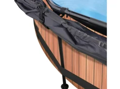 Exit Toys Aufstellpools|EXIT Wood Pool Braun ø 360 x 76 cm m. Filterpumpe u. Sonnensegel