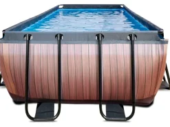 Exit Toys Aufstellpools|EXIT Wood Pool Braun 540x250x122cm m. Filterpumpe