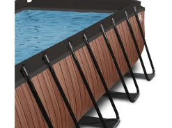 Exit Toys Aufstellpools|EXIT Wood Pool Braun 540x250x122cm m. Filterpumpe