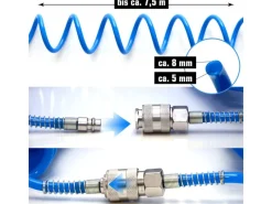 eyepower Schlauch Kupplungen|7.5 m Druckluftschlauch 1/4