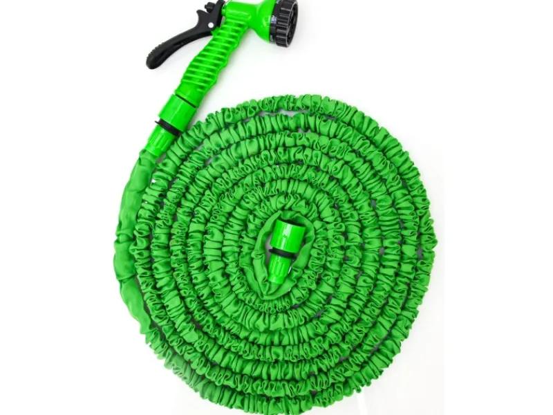 eyepower Gartenschläuche|Flexibler Gartenschlauch mit Brause und Anschluss-Stück 15 m Grün