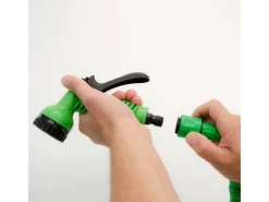 eyepower Gartenschläuche|Flexibler Gartenschlauch mit Brause und Anschluss-Stück 15 m Grün