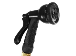 eyepower Gartenschläuche|Flexibler Gartenschlauch mit Brause und Anschluss-Stück 30 m Schwarz