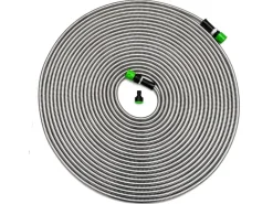 Knickfreier Edelstahlschlauch mit Anschluss-Stück 22.5 m Silber*eyepower Outlet