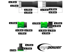Knickfreier Edelstahlschlauch mit Anschluss-Stück 22.5 m Silber*eyepower Outlet