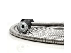 Knickfreier Edelstahlschlauch mit Anschluss-Stück 22.5 m Silber*eyepower Outlet