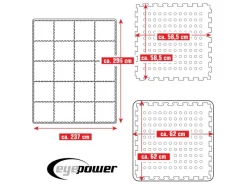 eyepower Outdoor Whirlpools|Poolmatte 62 x 62 cm 20er Set Grün