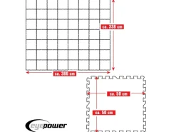 Poolunterlage 50 x 50 cm 56er Set Blau*eyepower Best