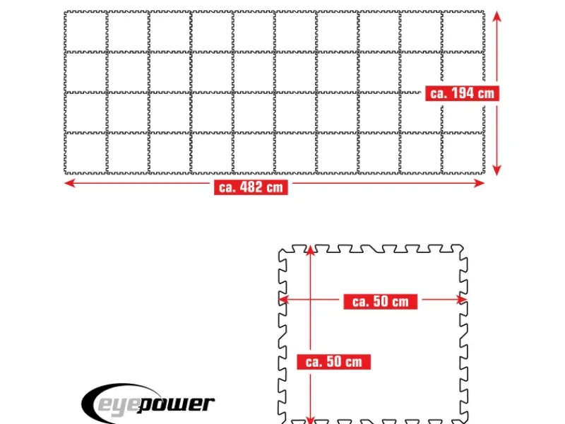Poolunterlage 50 x 50 cm 40er Set Blau*eyepower New