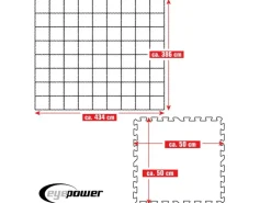 Poolunterlage 50 x 50 cm 72er Set Blau*eyepower Hot