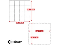 Poolunterlage 81 x 81 cm 16er Set Blau*eyepower Discount