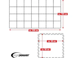Poolunterlage 50 x 50 cm 28er Set Blau*eyepower Discount