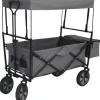Faltbarer Bollerwagen mit Dach Grau* Online