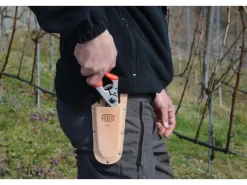 Felco Gartenscheren|Baumscheren|Leder-Messeretui 910 mit Schlaufe und Klammer