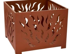 Feuerkörbe|Feuerkorb im Flammendesign Ø 38 cm Rostoptik